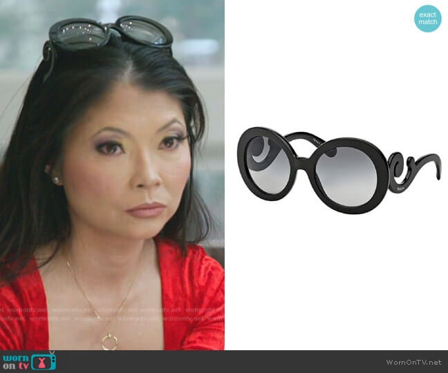 Prada Catwalk Round Sunglasses worn by Jennie Nguyen on The Real Housewives of Salt Lake City