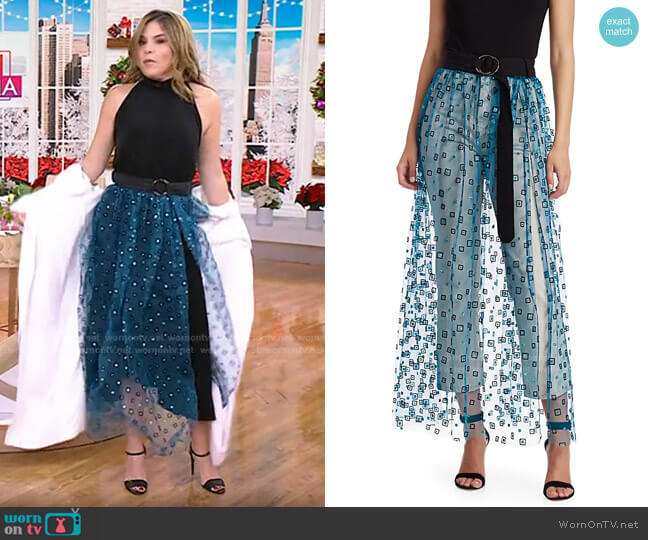 Rachel Comey Fetes Frame Long Tulle Skirt worn by Jenna Bush Hager on Today