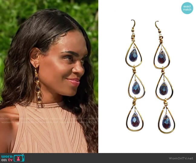 Robyn Rhodes Dionne Earrings worn by Michelle Young on The Bachelorette