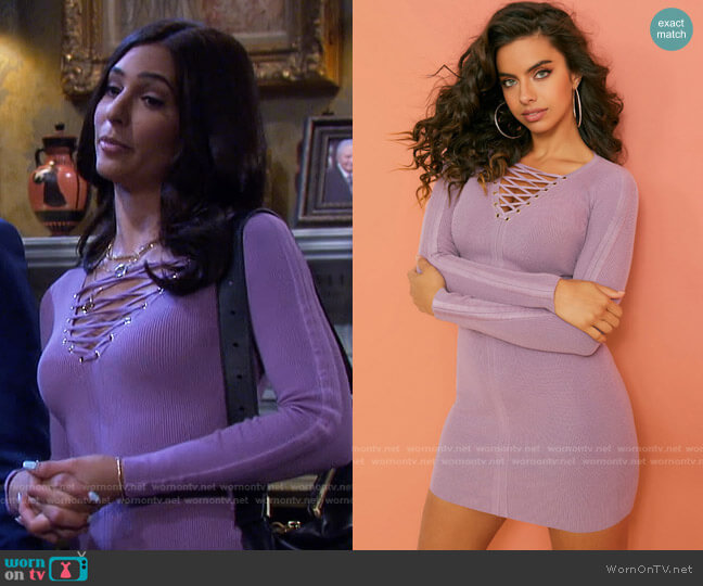 Guess Selby Dress worn by Gabi Hernandez (Camila Banus) on Days of our Lives