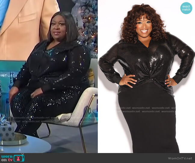 Eleven 60 Sequin Me Top worn by Loni Love on E! News