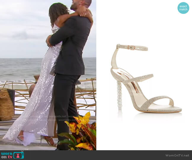 Sophia Webster Rosalind Crystal High-Heel Sandals worn by Michelle Young on The Bachelorette