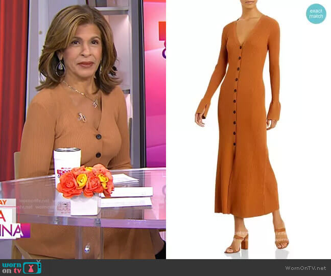 A.L.C. Tamara Sweater Midi Dress worn by Hoda Kotb on Today