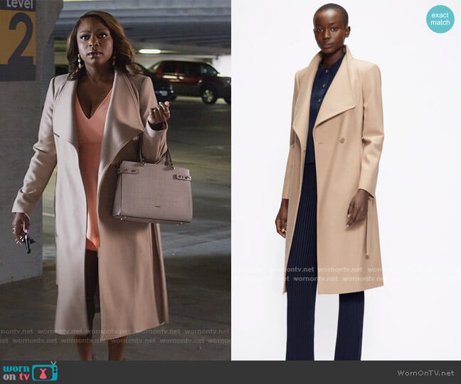 Ted Baker Rose Coat worn by Jill (Naturi Naughton) on Queens