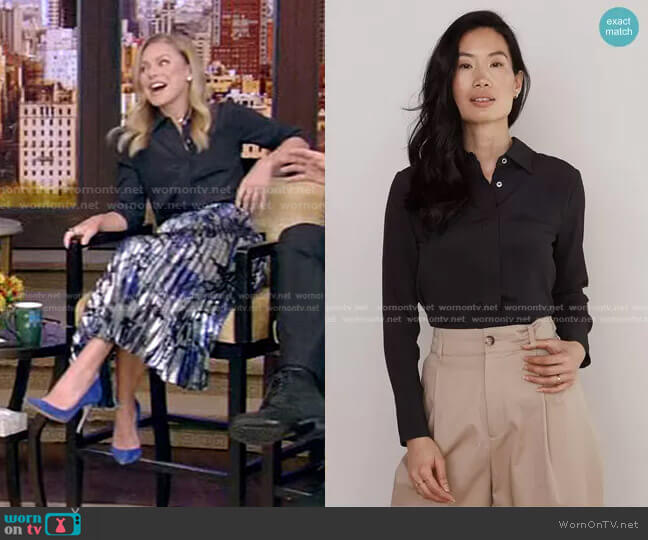 Numi The Simone Blouse worn by Kelly Ripa on Live with Kelly and Mark