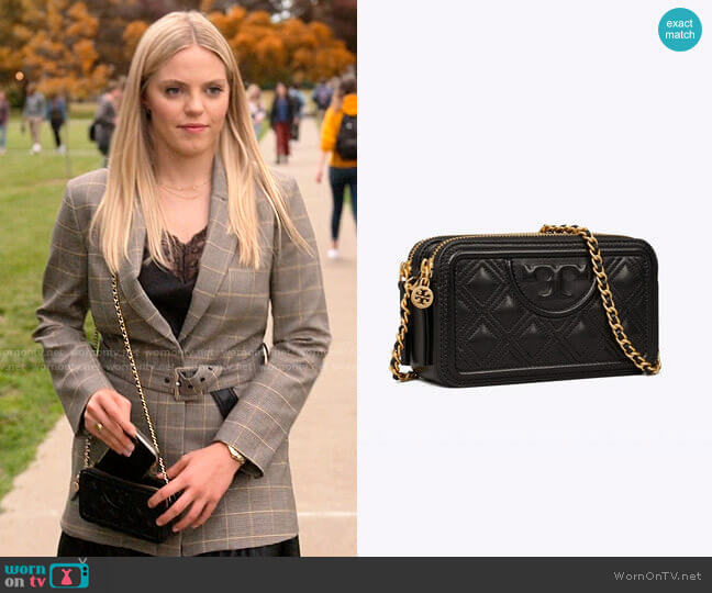 Tory Burch Fleming Double-Zip Mini Bag worn by Leighton Murray (Reneé Rapp) on The Sex Lives of College Girls