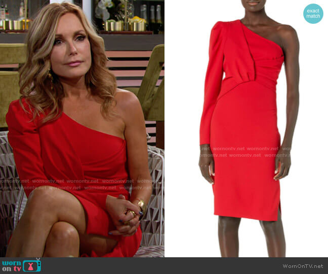 Trina Turk Brass Dress worn by Lauren Fenmore (Tracey Bregman) on The Young and the Restless