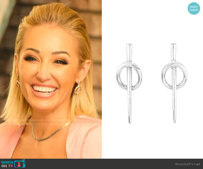UNOde50 Long Earrings in Metal Clad worn by Mary Fitzgerald on Selling Sunset
