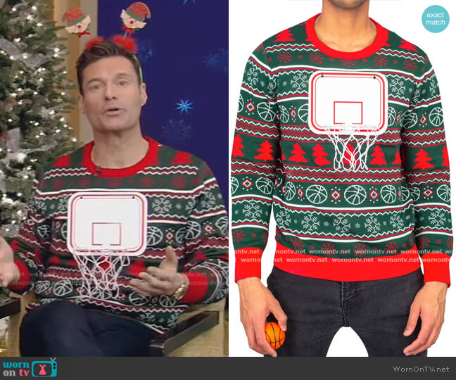 Ugly Christmas Sweater Basketball Net 3D Ugly Christmas Sweater