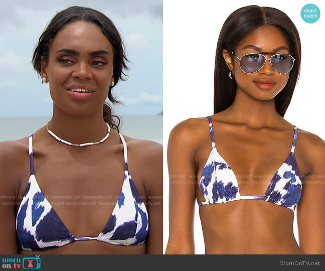 WeWoreWhat Cooper Bikini Top worn by Michelle Young on The Bachelorette