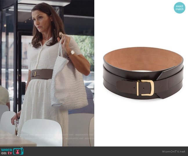 Agnona Leather Corset Belt