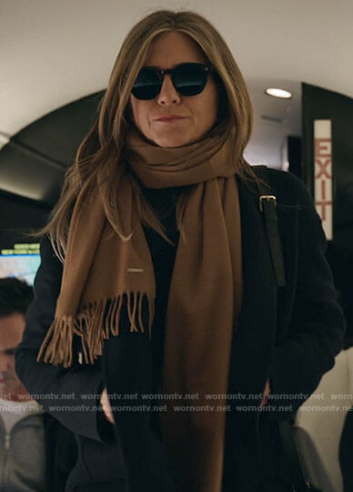 Alex’s brown scarf on The Morning Show