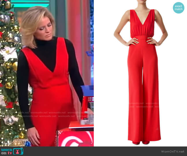 Alice + Olivia Gale Jumpsuit worn by Sara Haines on The View