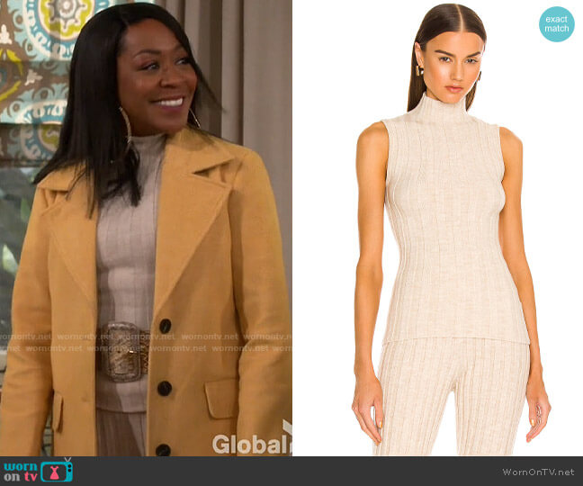 Anine Bing Miranda Top worn by Tina Butler (Tichina Arnold) on The Neighborhood