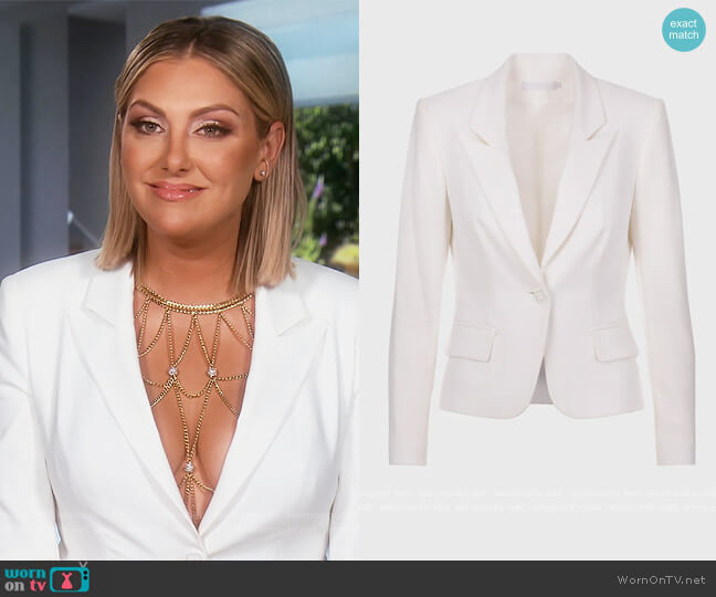 Anne Fontaine Lido Blazer worn by Gina Kirschenheiter on The Real Housewives of Orange County