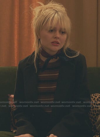 Audrey’s brown striped sweater on Gossip Girl