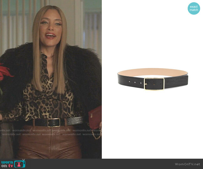 B-Low The Belt Milla Croco Leather Belt worn by Dominique Deveraux (Michael Michele) on Dynasty