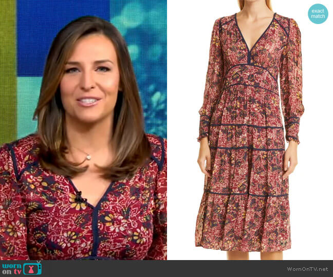Ba&Sh Gigi Dress worn by Mary Bruce on Good Morning America