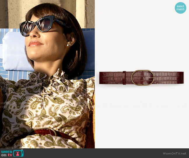 ba&sh Cole Belt worn by Ren (Janina Gavankar) on Big Sky