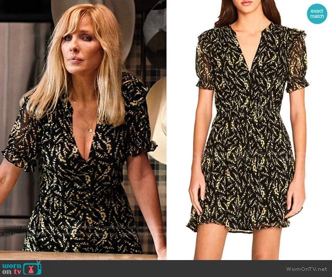 ba&sh Matcha Dress worn by Beth Dutton (Kelly Reilly) on Yellowstone