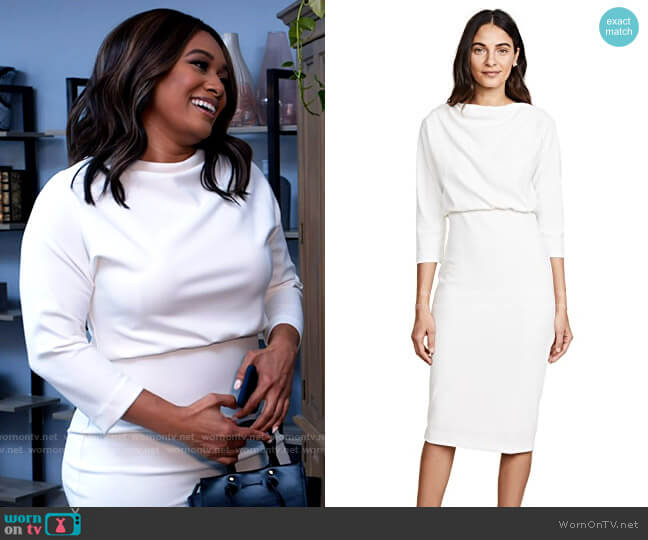 Badgley Mischka Long Sleeve Dress worn by Fatima (Crystal Hayslett) on Tyler Perrys Sistas