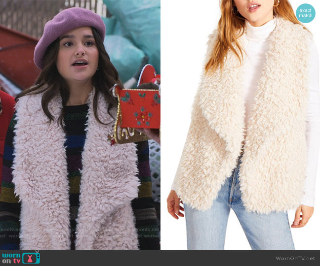BB Dakota by Steve Madden Teddy for It Wubby Vest worn by Lex (Jules LeBlanc) on Side Hustle