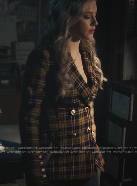 Betty’s black plaid blazer on Riverdale