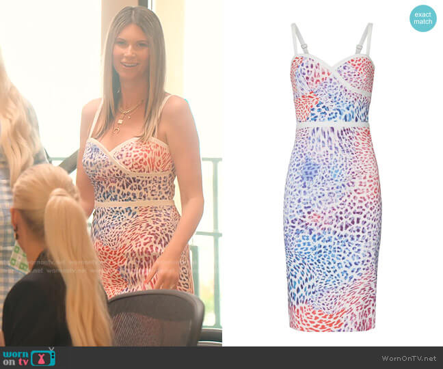 Black Halo Daria Sheath Dress worn by Maya Vander on Selling Sunset