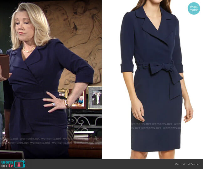 Black Halo Lucinda Dress worn by Nikki Reed Newman (Melody Thomas-Scott) on The Young and the Restless