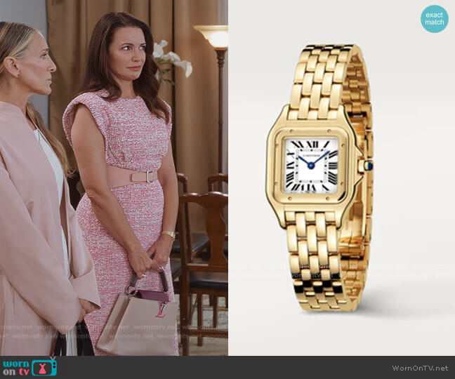 Cartier Panthere De Cartier Watch worn by Charlotte York (Kristin Davis) on And Just Like That