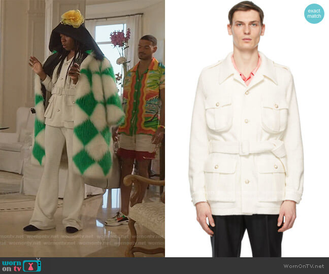 Casablanca Belted Single Breasted Jacket