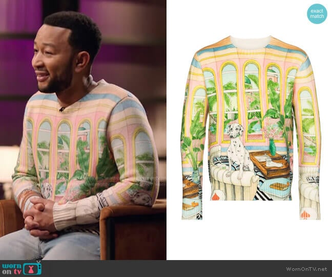 Casablanca Dream House Jumper worn by John Legend on The Voice