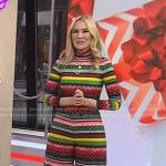 Chassie’s mixed print turtleneck top and pants on Today