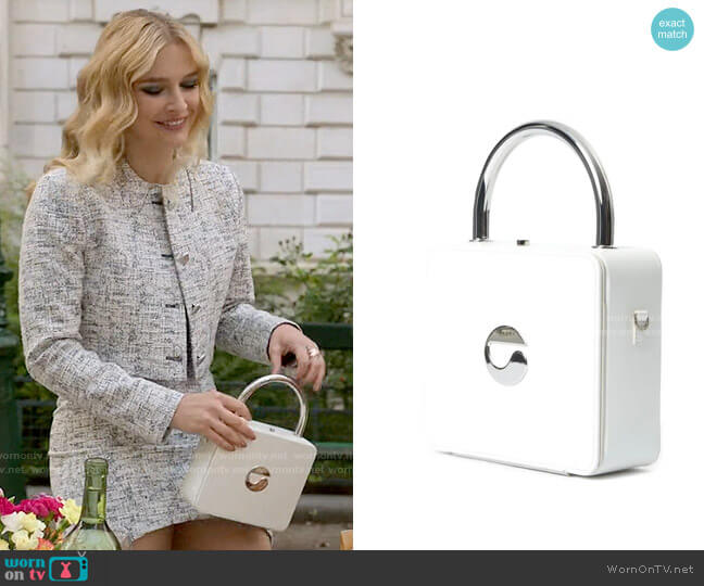 Coperni Lock Crossbody Bag worn by Camille (Camille Razat) on Emily in Paris