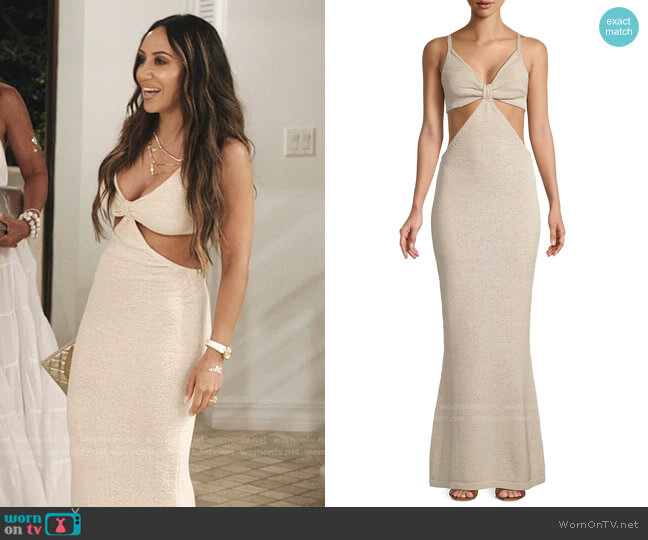 Cult Gaia Serita Cutout Maxi Dress worn by Melissa Gorga on The Real Housewives Ultimate Girls Trip