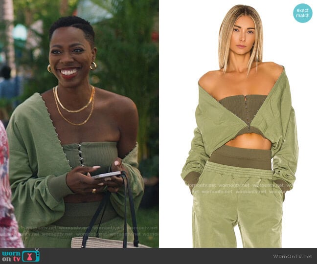 Dion Lee Rib Loop Bomber Jacket worn by Molly Carter (Yvonne Orji) on Insecure