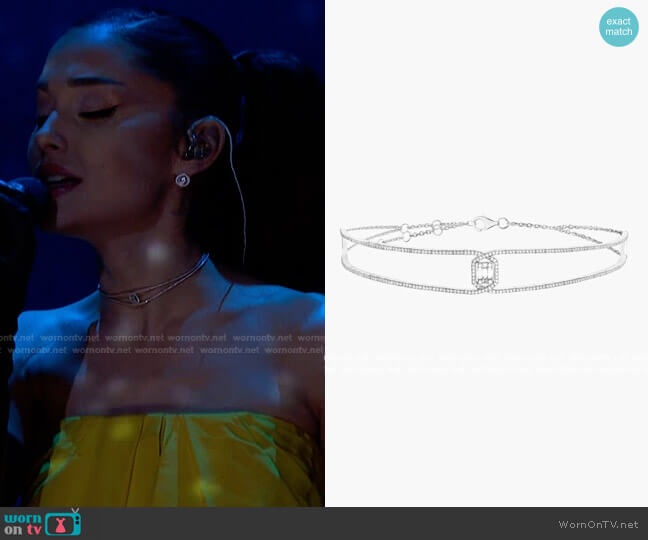 Djula Sparkle Choker worn by Ariana Grande on The Voice