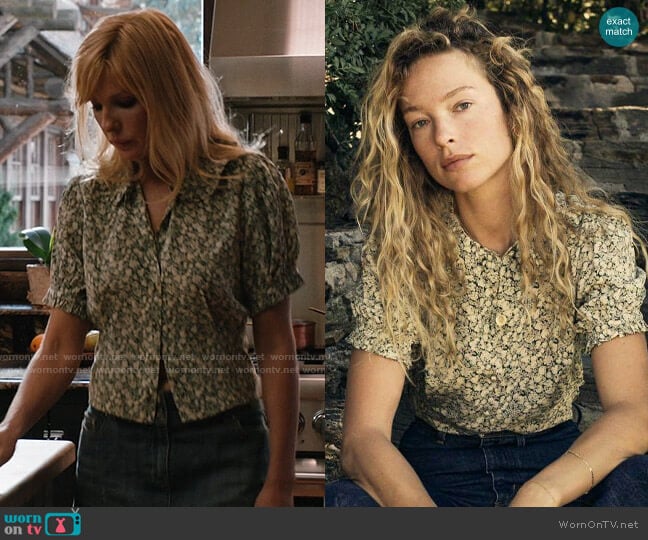 Doen Blythe Top in Pomme et Poire worn by Beth Dutton (Kelly Reilly) on Yellowstone