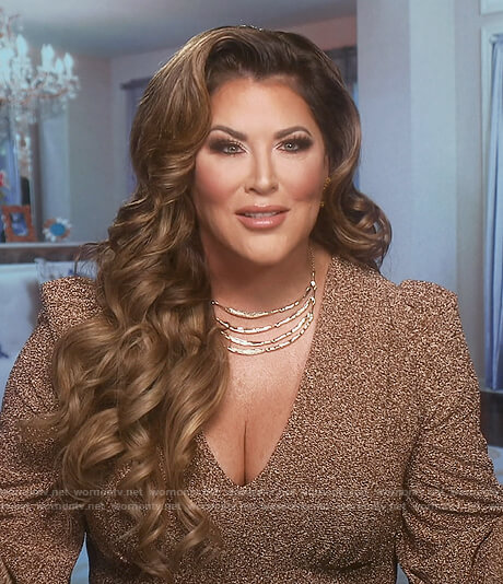 Emily’s lurex bodysuit on The Real Housewives of Orange County