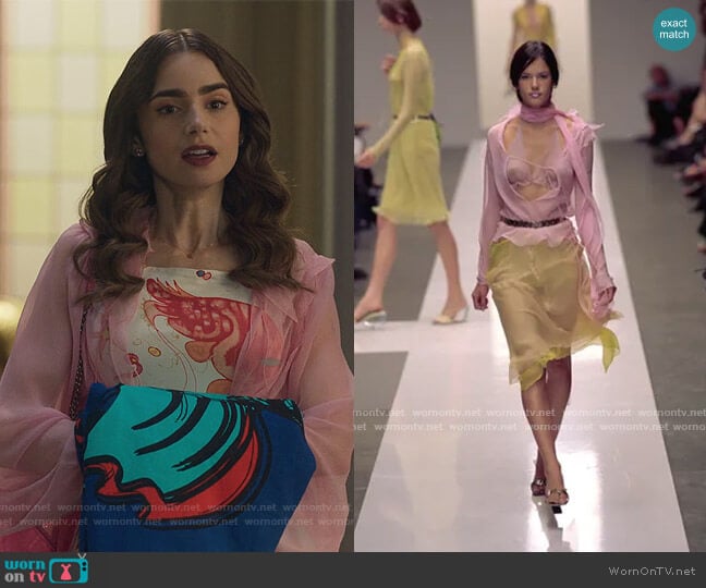 Fendi 2000 Collection worn by Emily Cooper (Lily Collins) on Emily in Paris