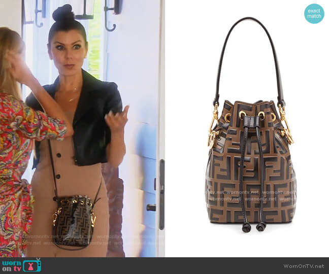 Fendi Mon Tresor Bag worn by Heather Dubrow on The Real Housewives of Orange County