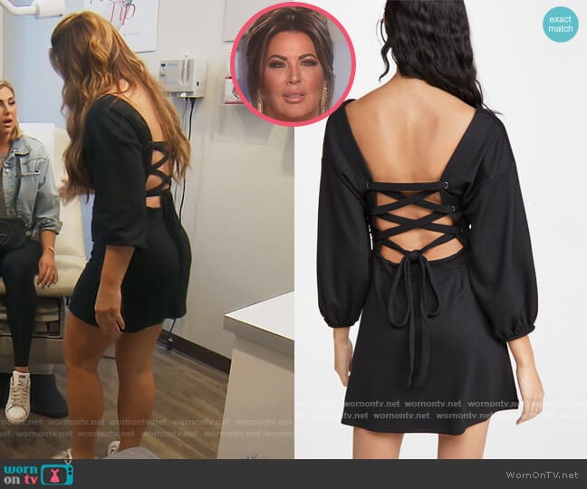 Free People Bianca Mini Dress worn by Emily Simpson on The Real Housewives of Orange County