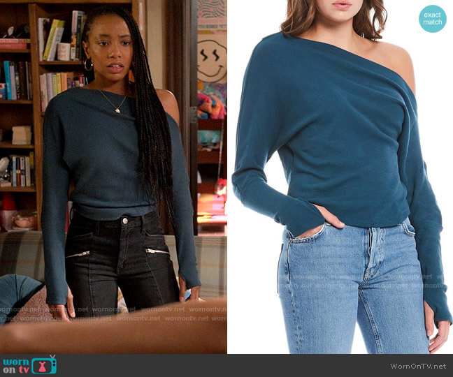 Free People Fuji Thermal worn by Whitney Chase (Alyah Chanelle Scott) on The Sex Lives of College Girls