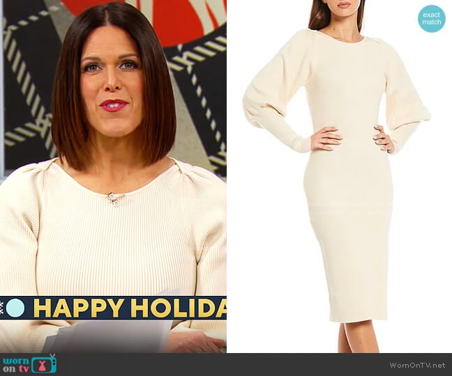 French Connection Joss Dress worn by Dana Jacobson on CBS Mornings