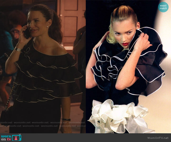 Gucci 1996 Vintage Top worn by Charlotte York (Kristin Davis) on And Just Like That