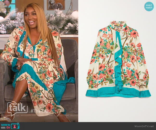 Gucci Floral Print Blouse
