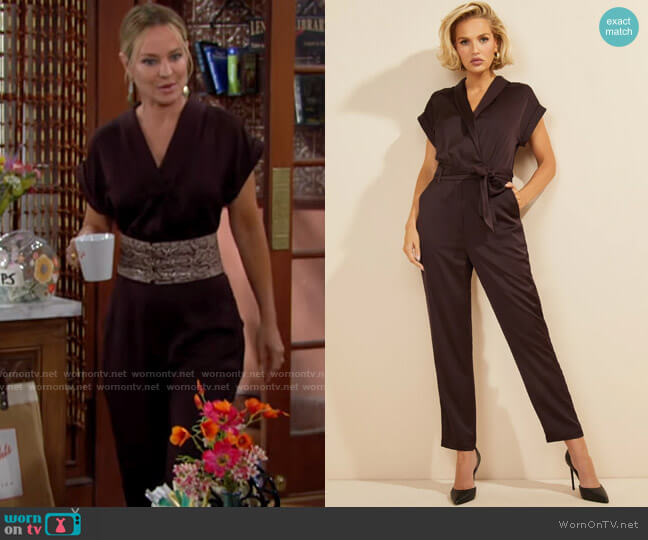 Guess Sophie Jumpsuit worn by Sharon Newman (Sharon Case) on The Young and the Restless