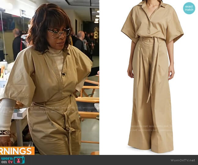 Halston Mina Jumpsuit worn by Gayle King on CBS Mornings