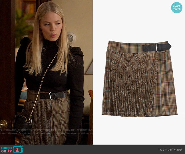 Helmut Lang Plaid Mini Kilt worn by Leighton Murray (Reneé Rapp) on The Sex Lives of College Girls