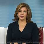 Hoda’s black wrap dress on Today